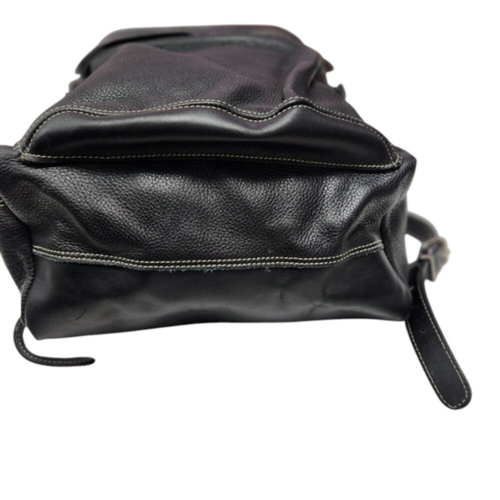 Men's Roots Pebbled Leather Backpack - Picture 4 of 15